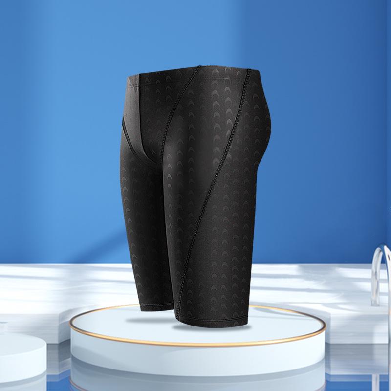 Pánské rychleschnoucí plavky z žraločí kůže a set čepice - Závodní voděodolné plavky