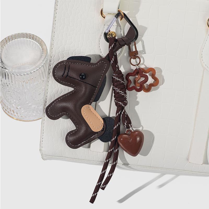 Yogodlns Horse Handmade Nylon Woven Rope Bag Pendant Cute Candy Color Fashion Backpack Handbag Hanging Bags Accessories