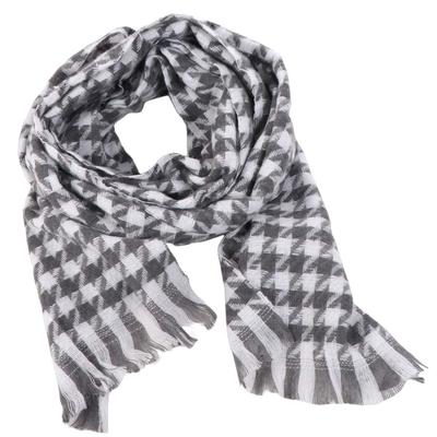 Plaid Knitted Houndstooth Scarf Korean Style Winter Cashmere Shawl Y2K Checkered Scarf  Unisex