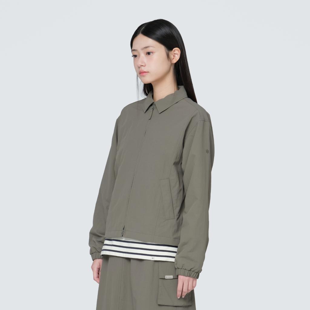 SNOWPEAK Campul Women's Collar Windbreaker Dark Khaki (S24FWCWB17)