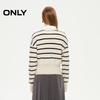 ONLY Women's V-Neck Striped Knit Cardigan