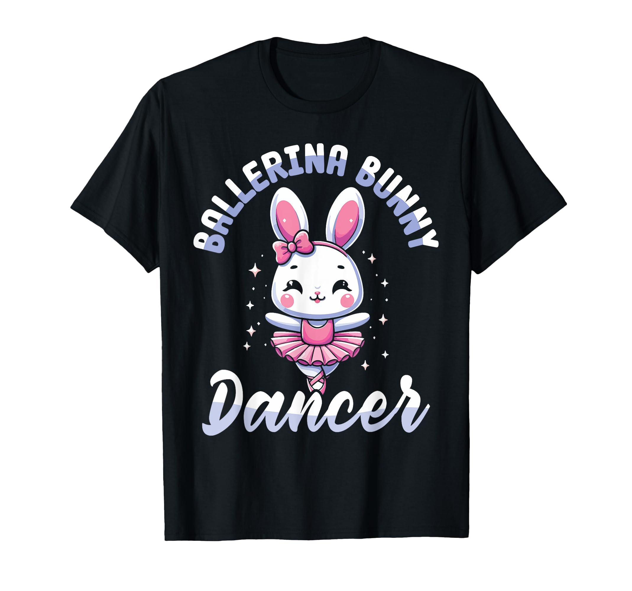

Ballerina Bunny Dancer Ballet Cute Rabbit Kids Girls T-shirt чёрный
