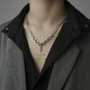 Men's Trendy Hip Hop Cross Necklace - High-End Versatile Pendant with Niche Design
