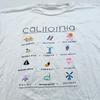 Vtg 90s CALIFORNIA T-Shirt MEDIUM/LARGE Hollywood Beverly Hills San Francisco