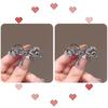 Crystal Bow Hair Clip for Woman Summer Hair Claw Fashionable Duckbill Hair Clip Alloy Hair Accessories