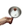 Multi-function Small Stainless Steel Sauce Pot with Anti-scald Wooden Handle for Baby Food and Milk