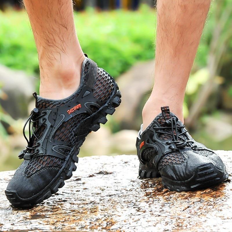 Plus Size 39-50 Hiking Trekking Sneakers Men Quick Dry Water Aqua Shoes Non Slip Breathable Outdoor Sport Shoes