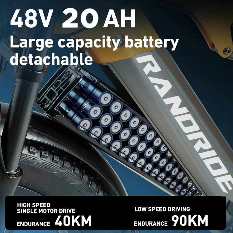 Neues YX80M-2 Elektrofahrrad 750W * 2 Doppelmotor 48V 20Ah Akku 7-Gang Hydraulikbremse Vollgefedert 26 Zoll Erwachsenen E-Bike