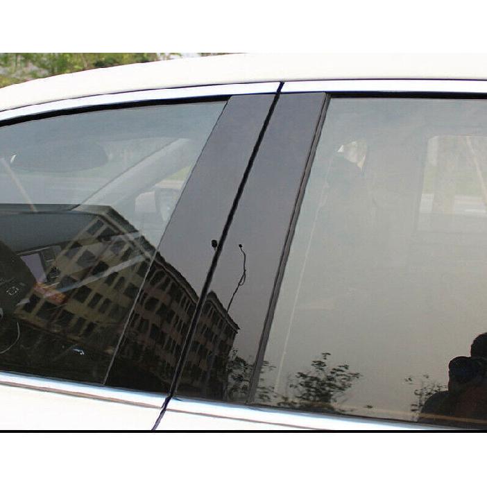For Cadillac CT5 20-24 Glossy Black PC Car Window BC-Pillar Panel Cover Trim 6p