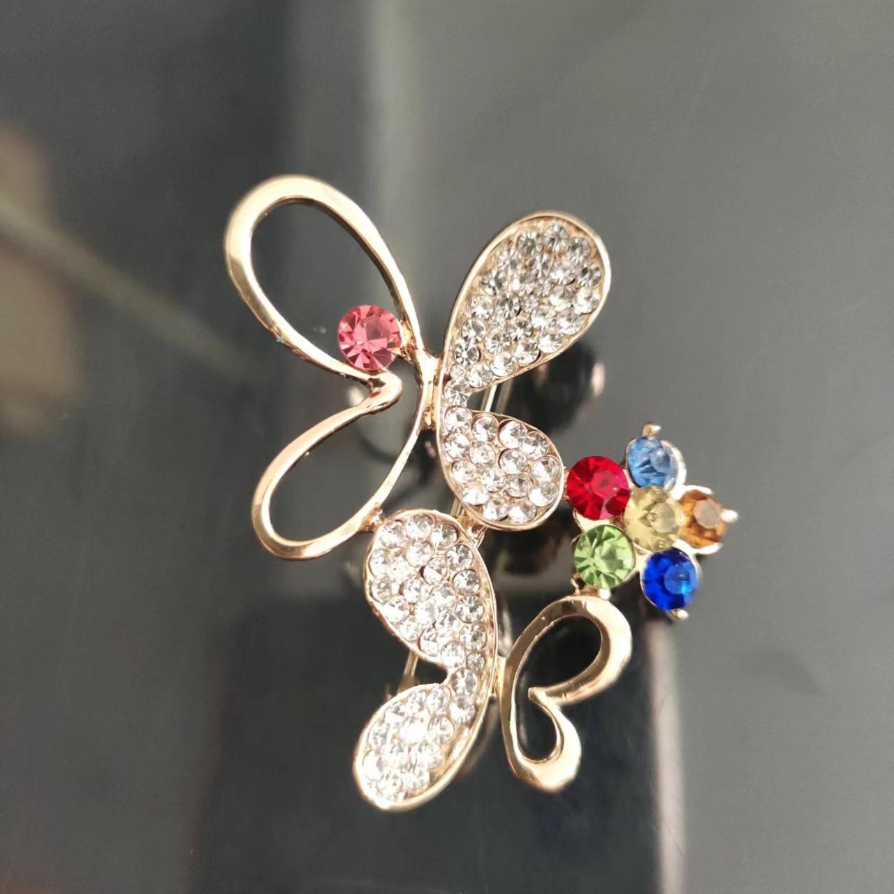 

Брошь High-End Sense Niche Light Luxury Suit Bow Rhinestone Corsage High-End Alloy Creative Clothing Accessories