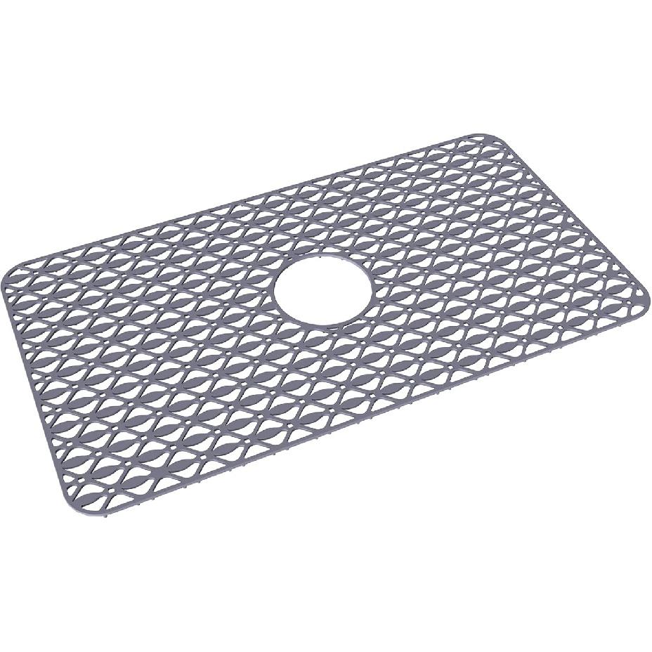 JUSTOGO Sink Protectors for Kitchen, Center Drain Kitchen Sink Mat Grid Accessory 28.3  x 15.6  , Folding Silicone Mats Grates, Non-slip Heat
