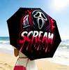 Scream Horror 8 Ribs 3Fold Black Glue Uv Protection Umbrella Sun Protection Rainproof Compact Folding Umbrella For Travel Daily Use C923958