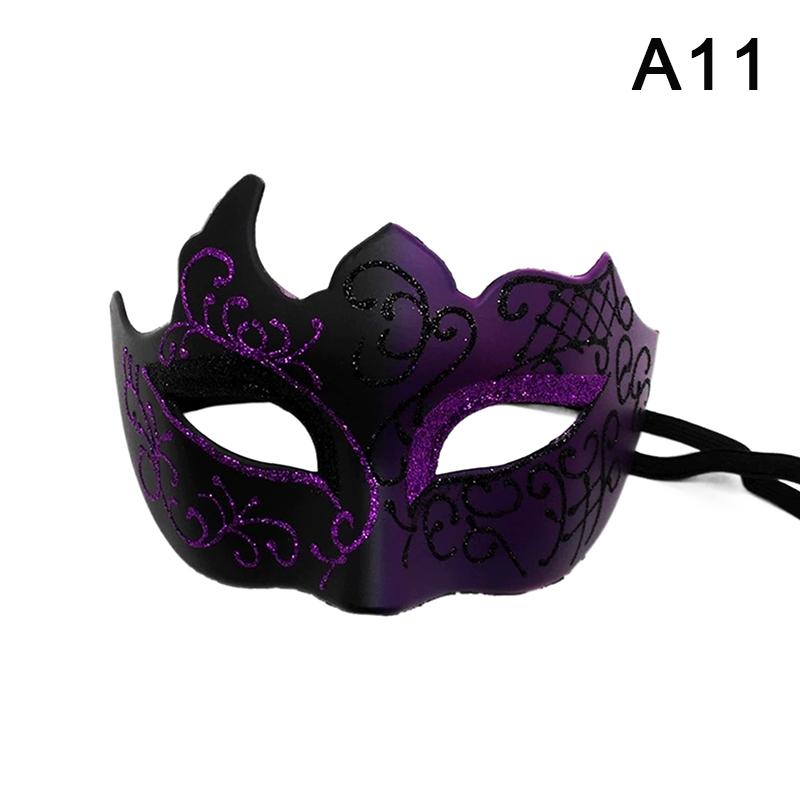 Retro Painted Half Face Masquerade Mask For Women And Men, Venice Mask, Halloween Costume Accessories, Cosplay Party Props
