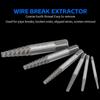 48 Piece Set Impact Bolt Extractor Screw Extractor Set and Stripped Screw Remover, 13 Piece Bolt Extractor, 6 Piece HSS