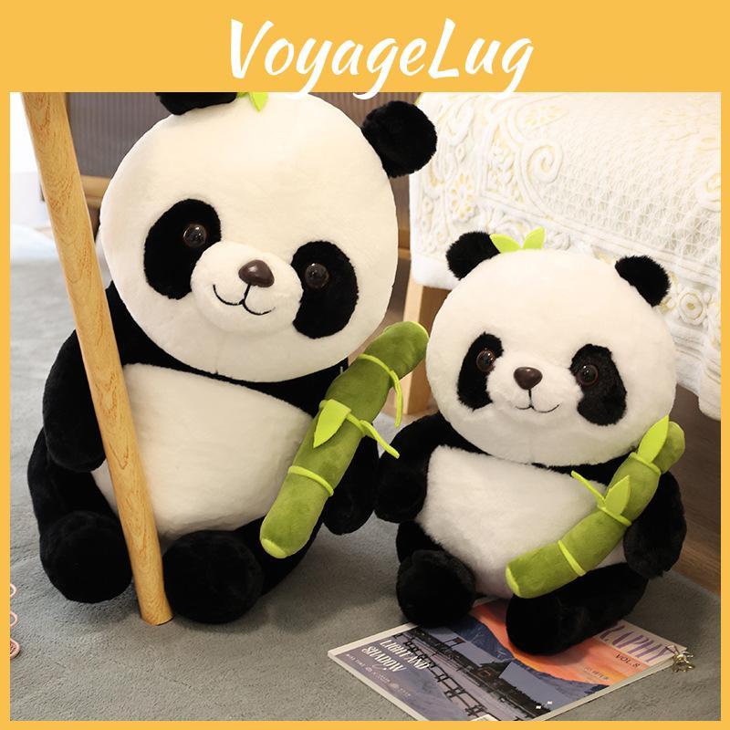 Panda Bamboo Hugging Shoots Plush Toy Animal Stuffed Doll Decoration Gift Kids