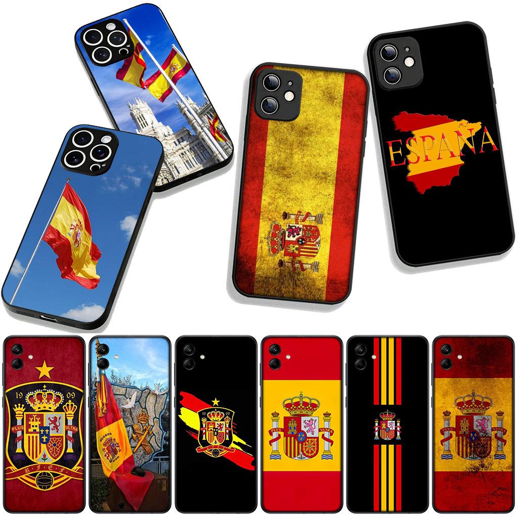 Cover for OPPO A54 A40 A60 A80 A18 A16 A17 A38 A78 A79 A57 A55 A3 Pro A96 A15 A12 Phone Case Spain Flag