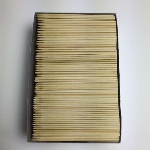 Yamato Bussan Bamboo Skewers, 800g, Boxed, 12cm Long, 2.5mm Diameter, Prosperous Business, Approximately 1,500 Skewers