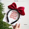 3D Bear Bow Plush Headband & Cute Hair Clip for Women - Korean Forest Style Fairy Face Washing Accessory