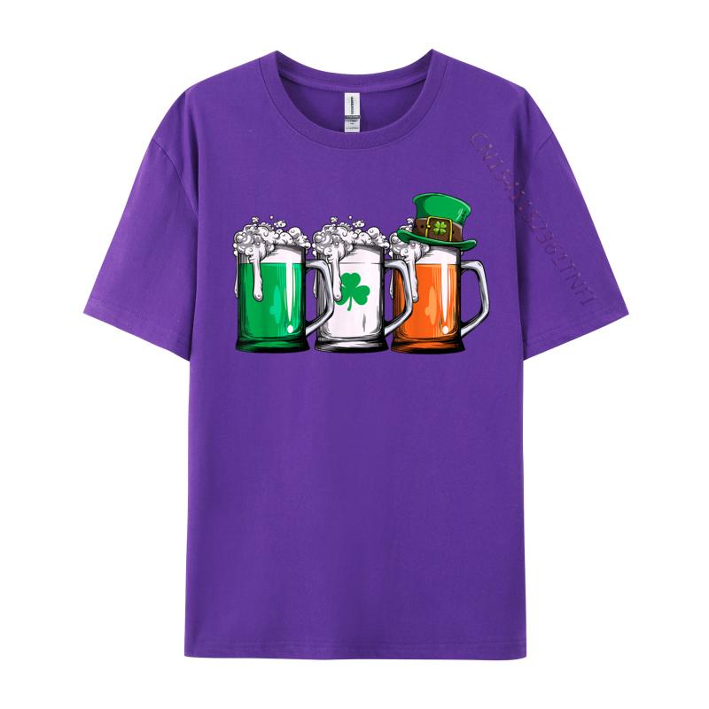 Irish Beer Ireland Flag St Patricks Day Leprechaun Printed Group Unisexs Top TShirts 2024 Hot Sale Fall Camisa Cotton Tops