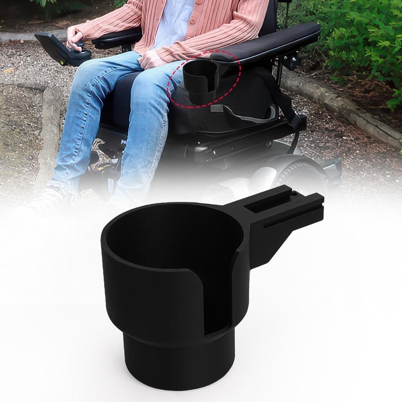Beverage Cup Holder Storage Box For Permobil Electric Wheelchair Cup Holder Telephone Basket Set