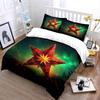 "Star Decorative Set for Home" Bedding Set with 1 Duvet Cover 2 Pillowcases Single Double King Queen, Gift