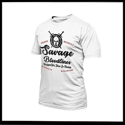 Spartanischer Krieger T-Shirt für den Krieg gebaut Blutspritzer Gladiator wilde Blutlinien