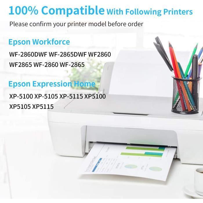 Cartouche encre Epson 502 xl Compatible pour imprimante Workforce WF-2860 - Pack de 10