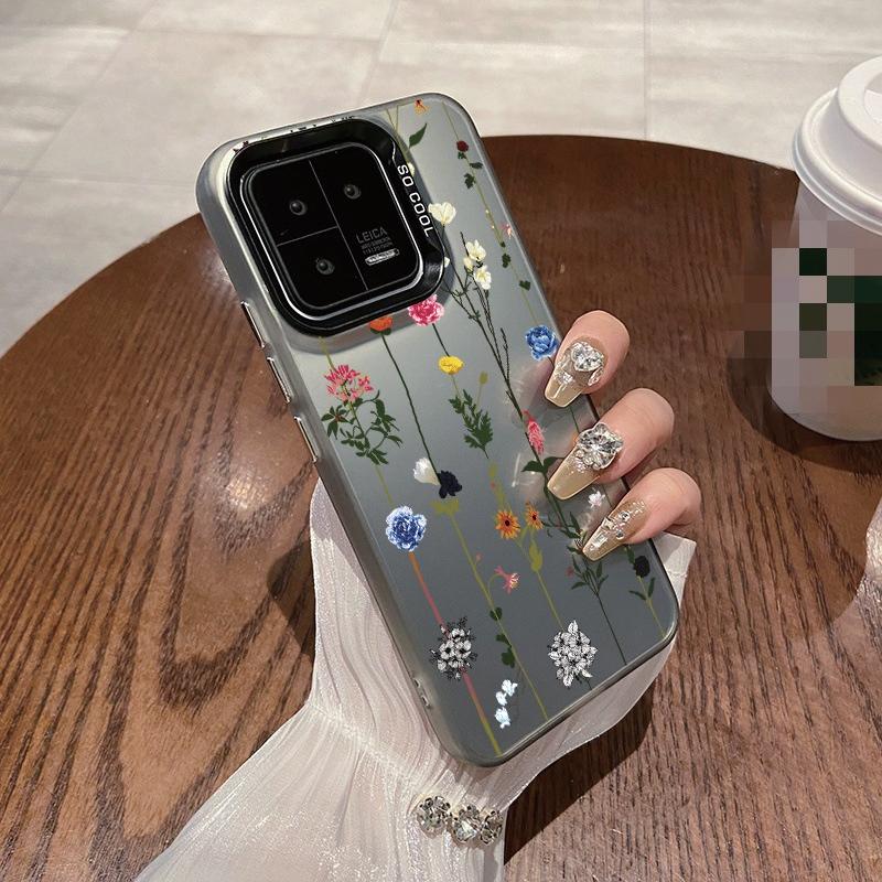 

Чехол для телефона с защитой от падений и цветочным узором для Samsung S24 S23 A55 A35 Xiaomi Redmi 13C Poco C65 iPhone 15 Huawei Honor, противоударный защитный бампер Honor 70
