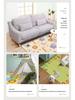 Huaying Foldable Thickened Infant Crawling Mat - Children's Foam Floor Mat with Edging