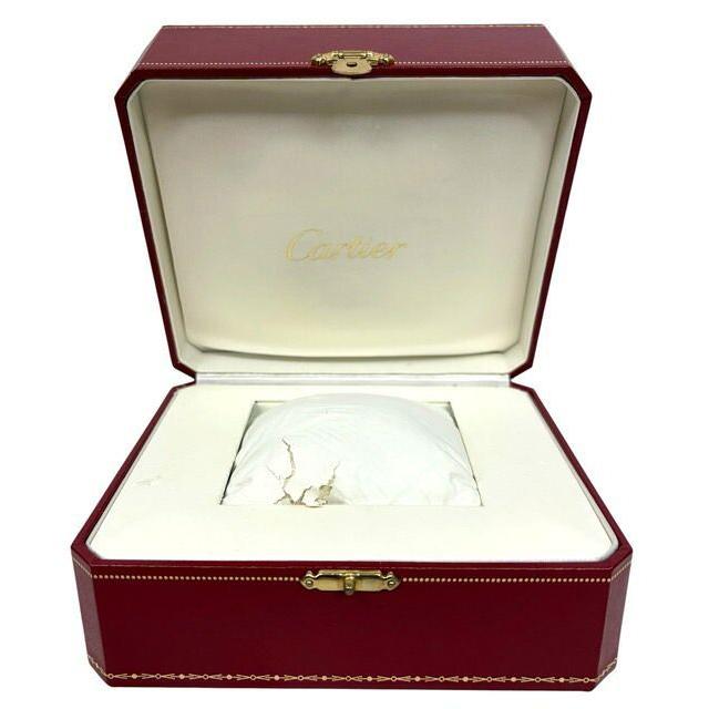 Used Cartier case watch empty box empty box box manual booklet accessories vanity box red red Cartier watch case box