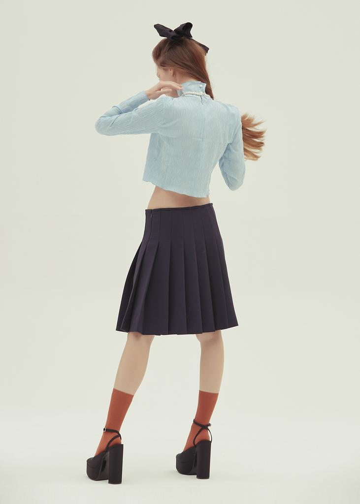 Epeuem9102 Romantic Pleats_Blue