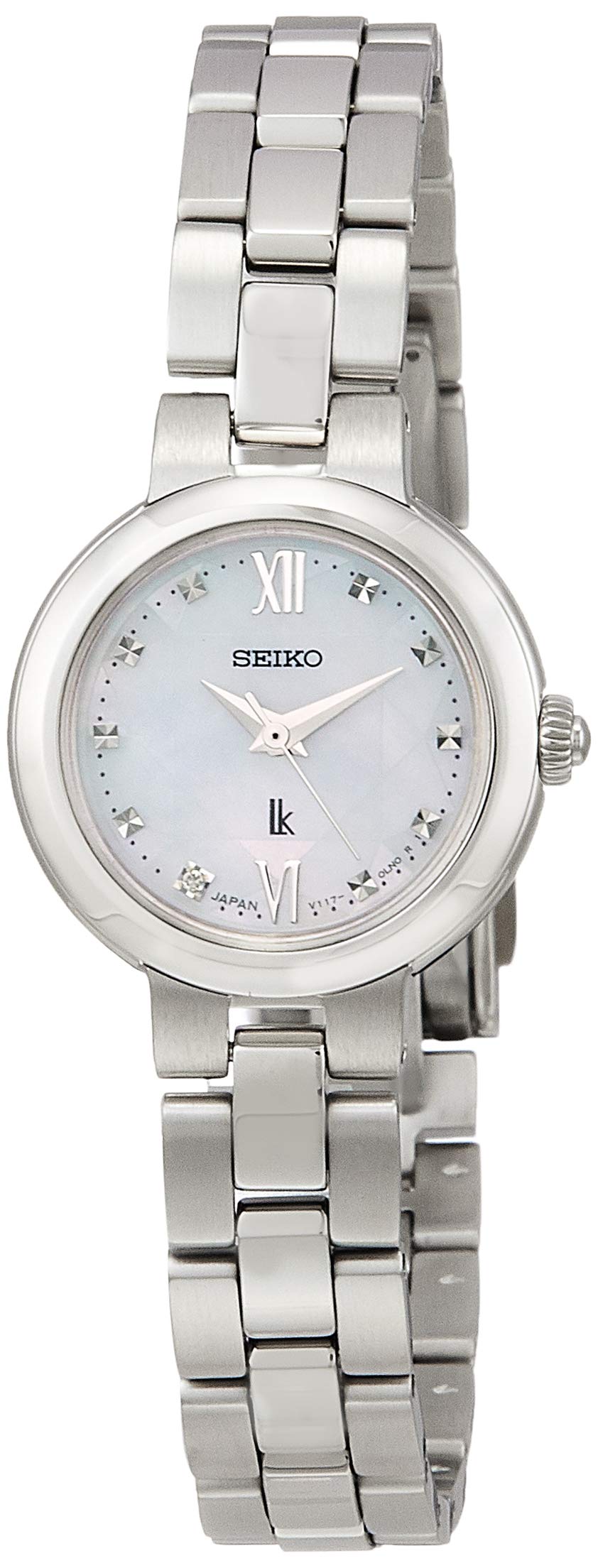 

Seiko Lukia SSVR133 Platinum Steel Solar Women s срібний