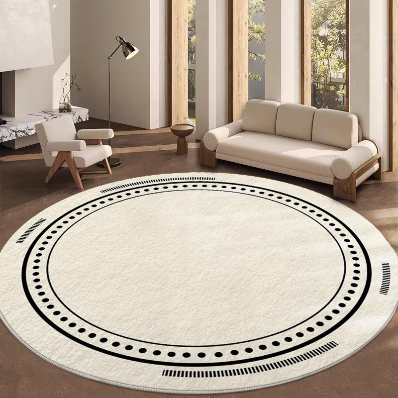 

Круглий Килим Вітальня Офісний Стіл Комп ютерне Ігрове Крісло Туалетний Столик Протиковзкий Килимок для Підлоги Спальні diameter 160cm