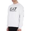 Emporio Armani EA7 SS22 Logo Print Rundhals Pullover Langarm Sweatshirt Herren sweatshirt Weiß 3LPM54-PJEQZ-1100