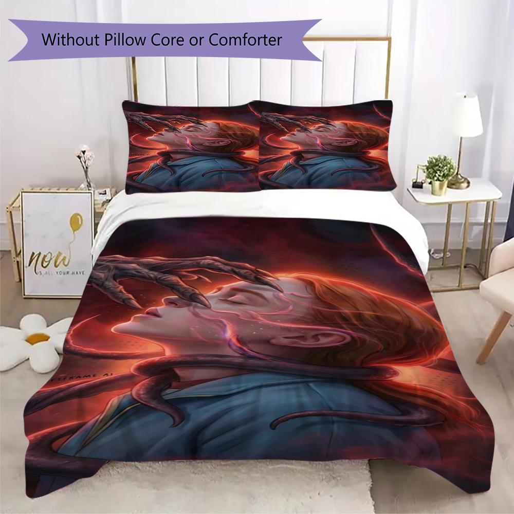 Upside Down Terror Bedding 1 Duvet Cover 2 Pillowcase Without Core Without Core Duvet Cover And Pillowcase Bedding Set