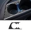 Carbon Fiber Car Water Cup Holder Cover Sticker for Chevrolet Camaro 2016-