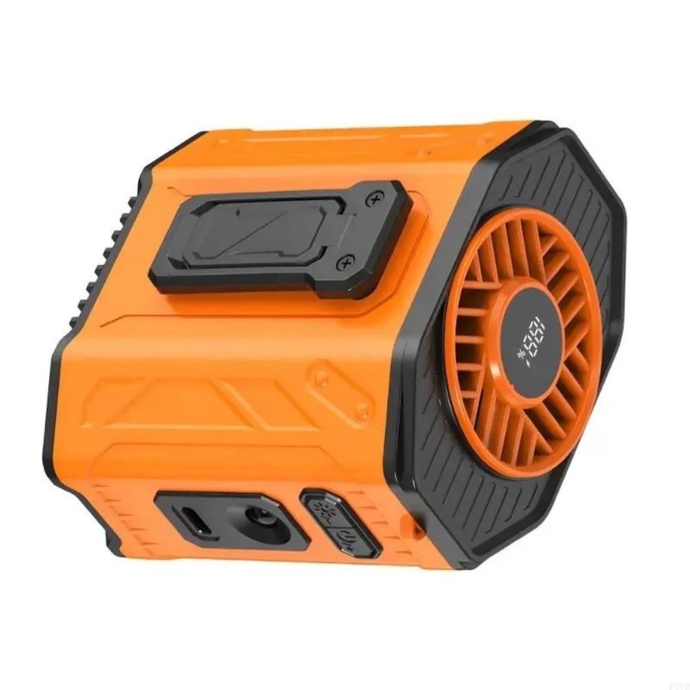 Wiederaufladbarer Hüftclip-Ventilator 100 Gänge Nackenventilator Mini Tragbarer Gürtelventilator Innenbereich Zuhause