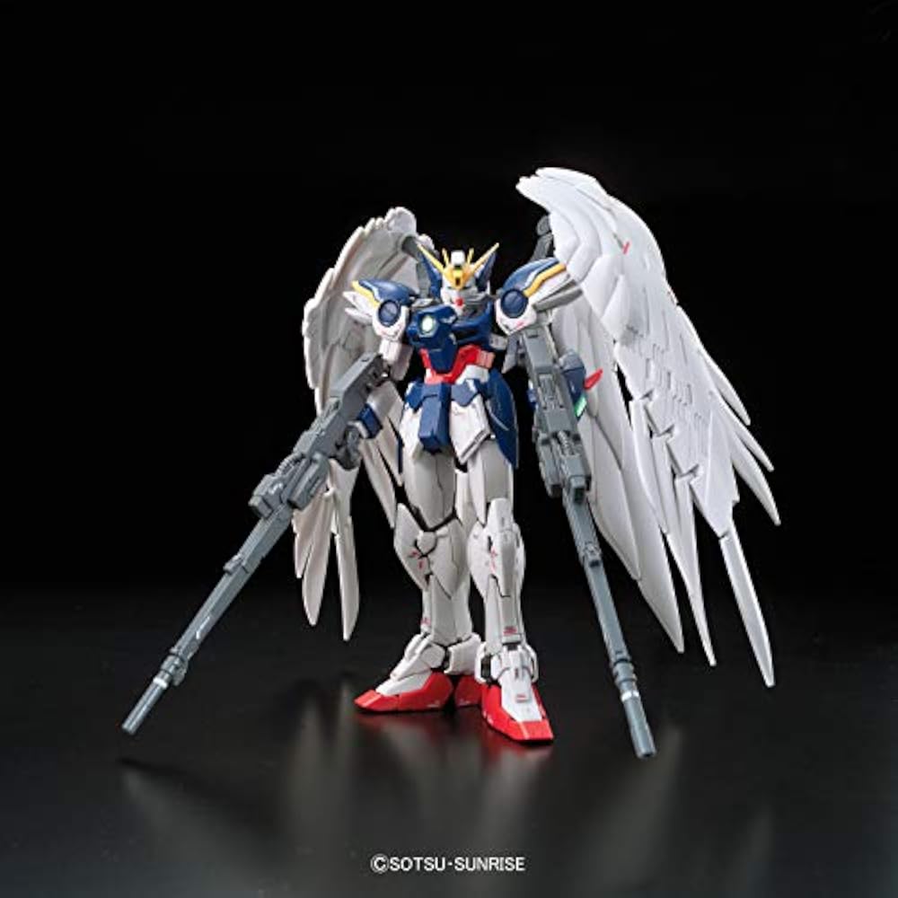 RG Mobile Suit Gundam W XXXG-00W0 Wing Gundam Zero EW 1/144 Scale Color Coded Plastic Model