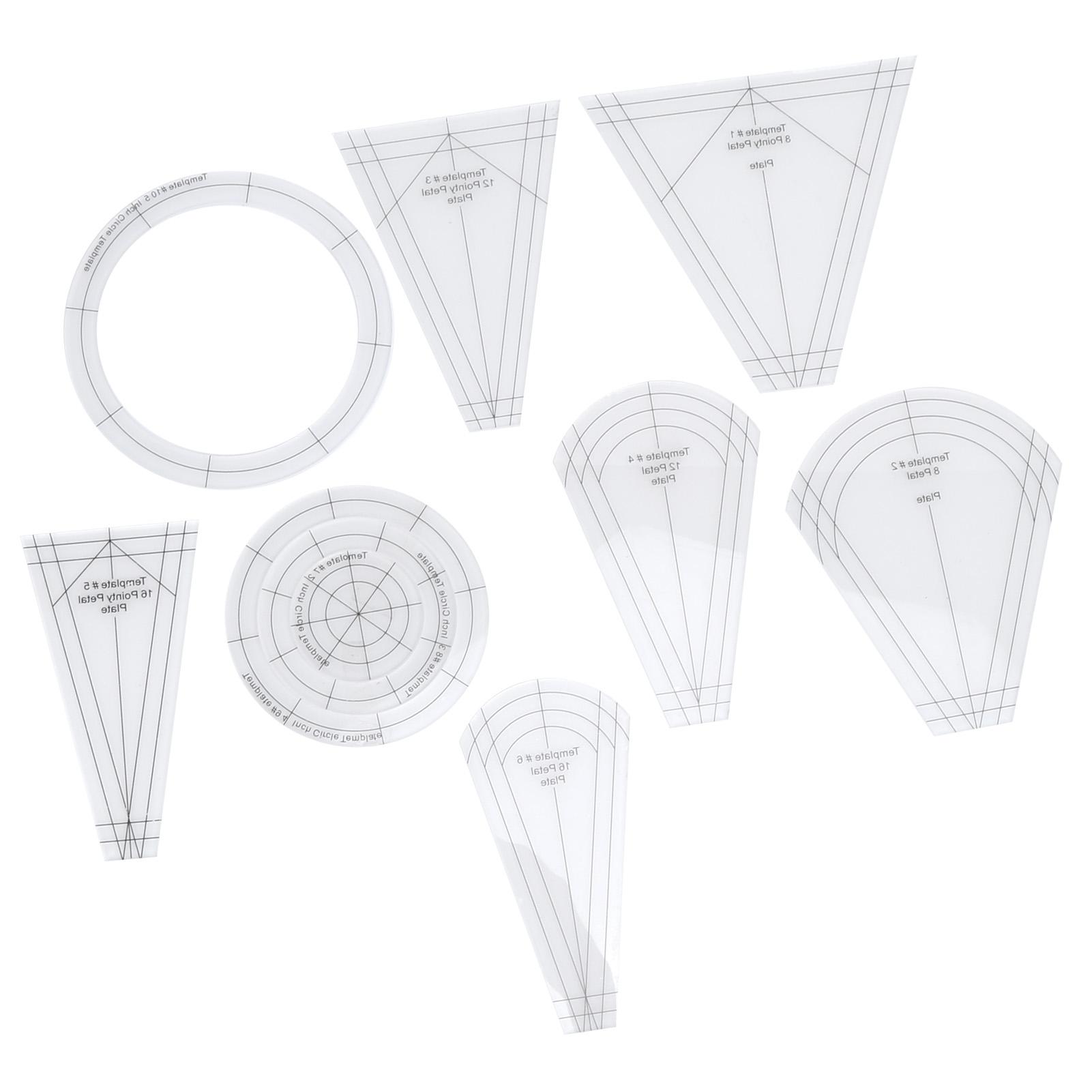 

10pcs Quilting Rulers Multifunctional Transparent Acrylic Sewing Templates Sets for Quilting Sewing Stitching Craft