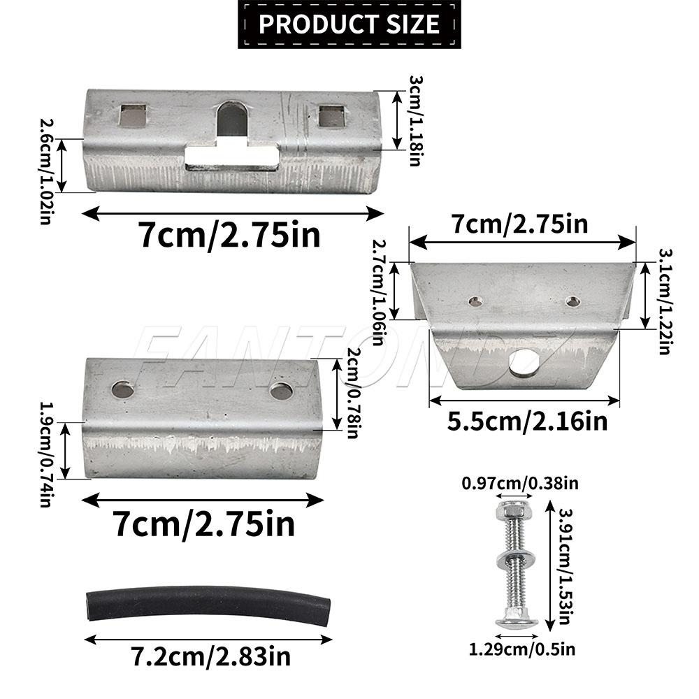 2/4 Zestawy Montażowe Bagażnika Dachowego Pasujące do Fiat Ducato Peugeot Boxer Citroen Relay Stal Nierdzewna Uchwyt Montażowy na Reling Dachowy Łodzi Vanu