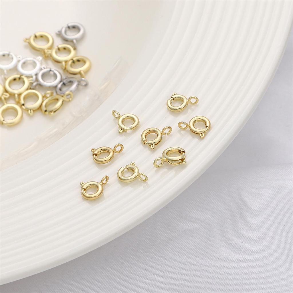 18K Gold-Filled Color-Preserving Spring Clasp for DIY Jewelry Making