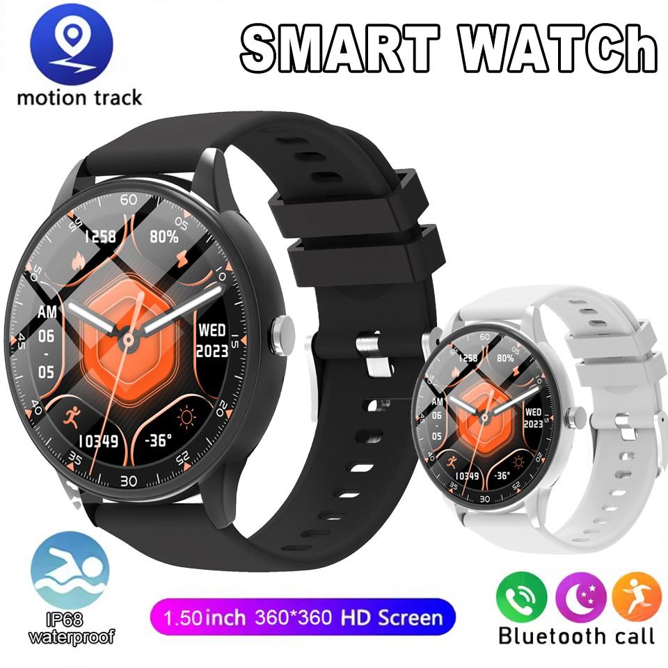 Smartwatch 1,50-Zoll HD-Bildschirm Bluetooth-Anruf Benachrichtigung IP68 Wasserdicht Multi-Sport-Modus Smartwatch Herren Damen