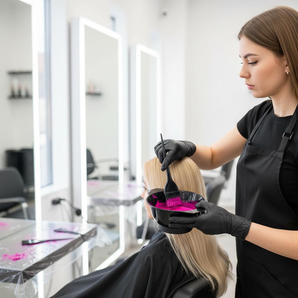 Hair Coloring Set Brush and Bowl Dyeing Bowl