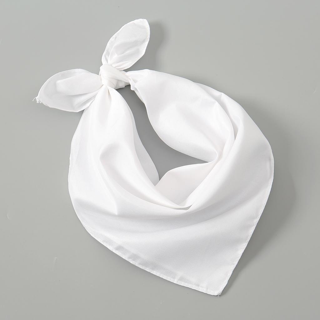 Einfacher quadratischer Polyester-Schal für Damen, Schaloberteil, Kopftücher, Leichte Halstücher, Haarbandana, Halstuch, Muslimischer Hijab