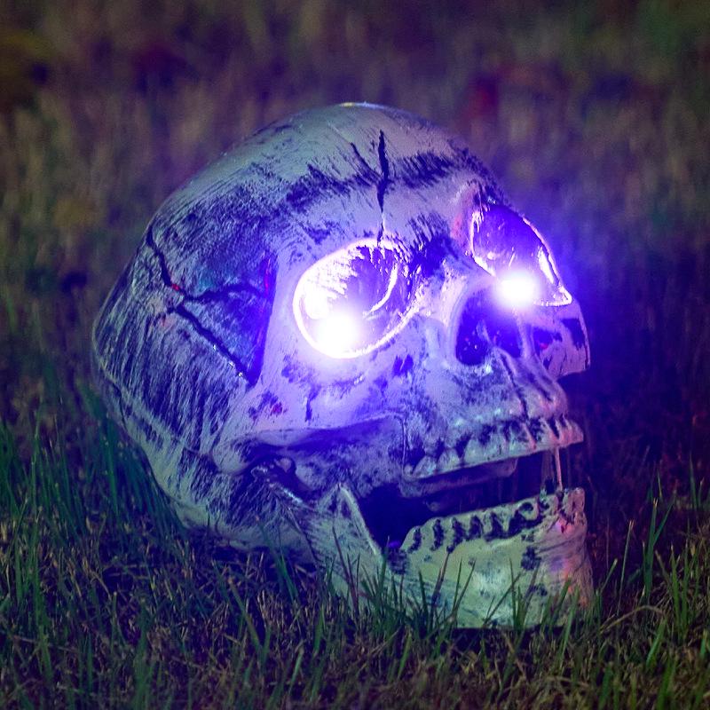Halloween Leuchtende Skeletthand Dekorationen für Außenrasen und Hof Atmosphäre