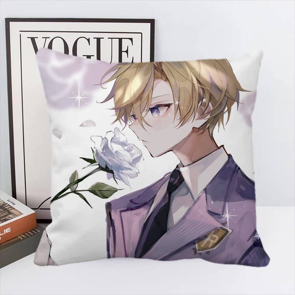 Anime Ouran High School Host Club Individual Pillow Case Square Pillow Bedroom Sofa Leisure Comfort Cushion Home Decoration