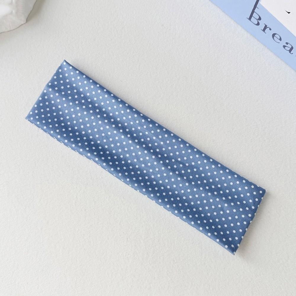 Elastic Makeup Headband Polka Dot Hairband Retro Sports Headband Hair Accessories 04