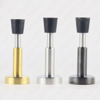 1 Stück Verstellbarer Türstopper, Edelstahl Türstopper mit Gummidämpfer, Hydraulischer Schwerlast-Türhalter Türstopper