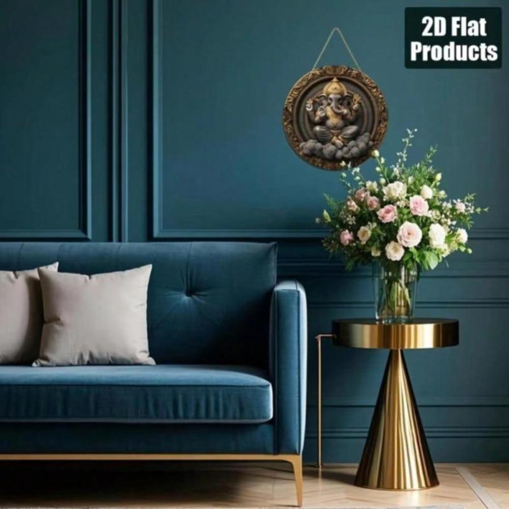 Eisen Wandkunst Ganesh Heimdeko Café Büro Geschenk Feiertagsparty