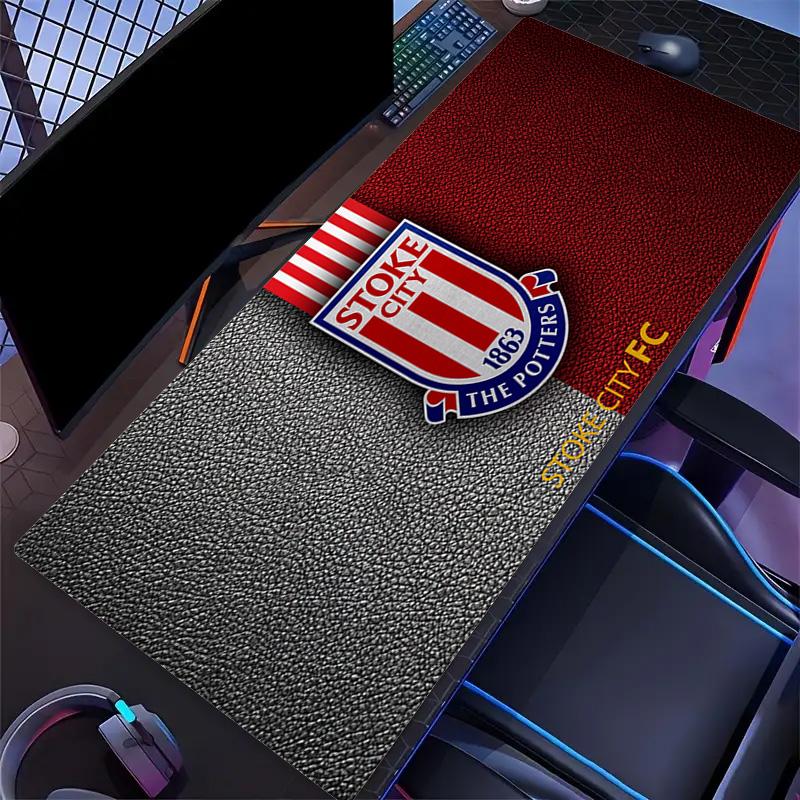 Stoke City FC Print Cushion Non-slip Laptop Tablet Big Mousepad XXL Mat Mini PC Playmat With Lock edge